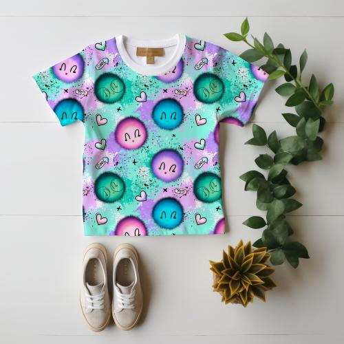 VB - BIO Eigenproduktion Coole Flauschi Kuschelbälle YES Grün/Lila